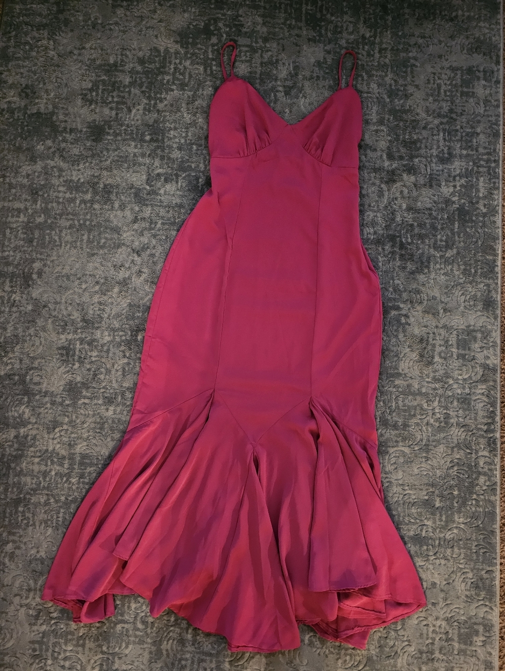Abercrombie & Fitch Fuchsia Maxi Slip Dress NWOT